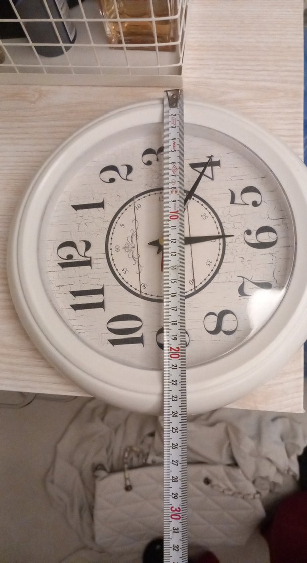 Beyaz Yuvarlak Duvar Saati - Görsel 4