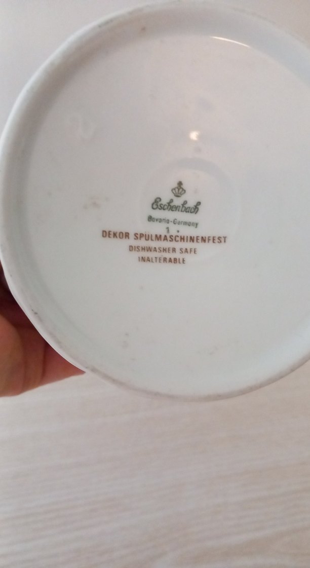 Pastel Beyaz Çiçekli Porselen sürahi Yağdanlık - Görsel 5