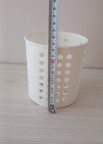 Beyaz Delikli Çatal Kaşık Tutucu - Görsel 2