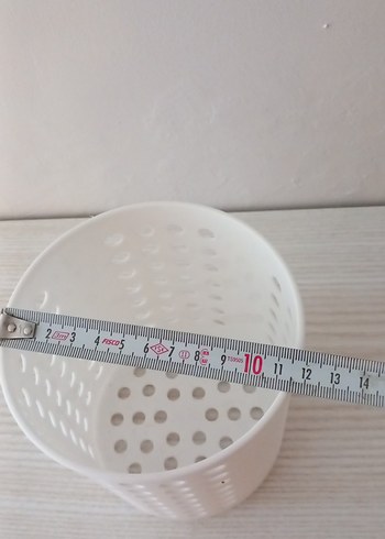 Beyaz Delikli Çatal Kaşık Tutucu - Görsel 3