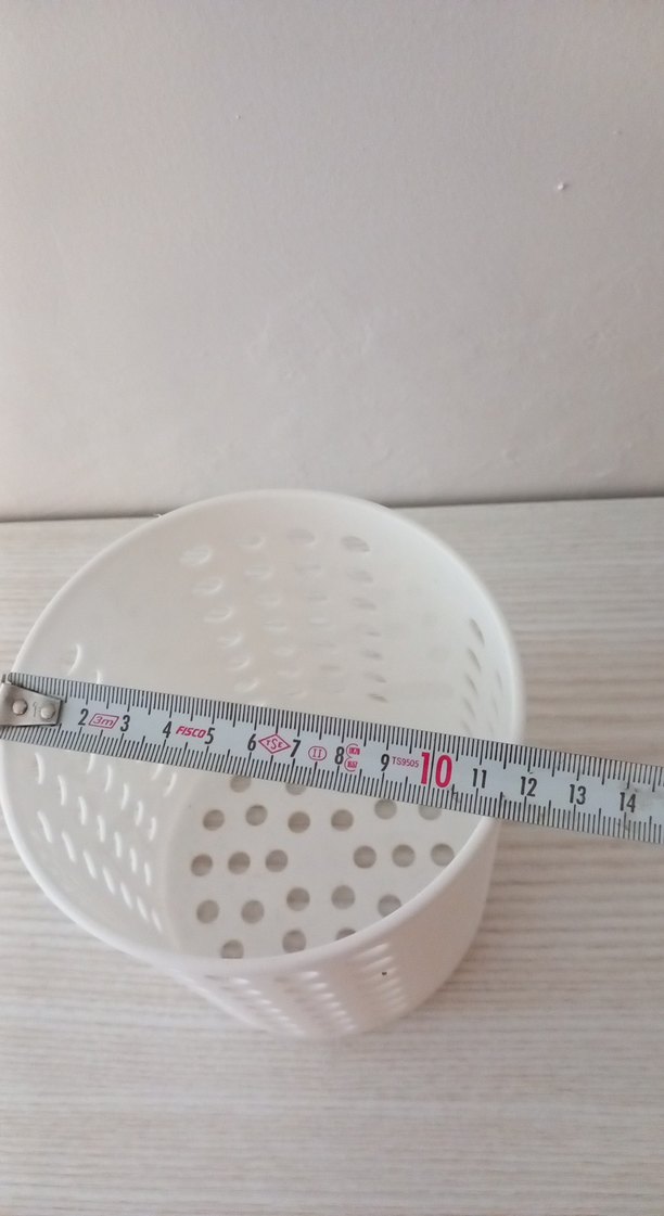 Beyaz Delikli Çatal Kaşık Tutucu - Görsel 3