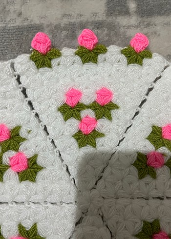 Çiçek Nakışlı Renkli Lif - Görsel 2