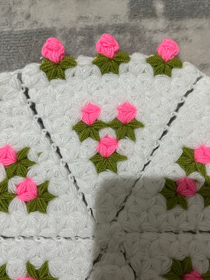 Çiçek Nakışlı Renkli Lif - Görsel 2