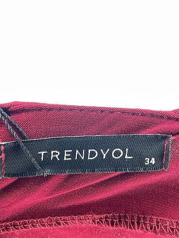 34 Beden bordo Renk Trendyol & Milla Uzun Elbise %70 İndirimli.