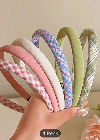 Pastel Renkli Elastik Saç Bantları