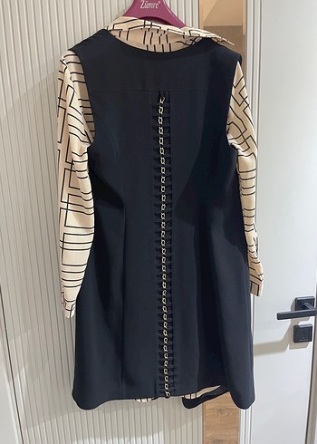 Kemerli Siyah Kadın Uzun Yelek - Görsel 5