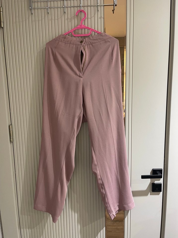 Uzun Mor Kadın Elbise Fırfırlı - Görsel 5