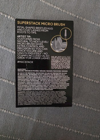 MAC Stack Maskara Siyah - Görsel 2