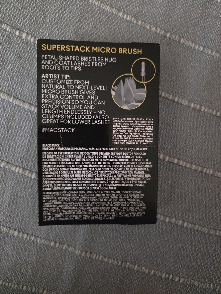 MAC Stack Maskara Siyah - Görsel 2
