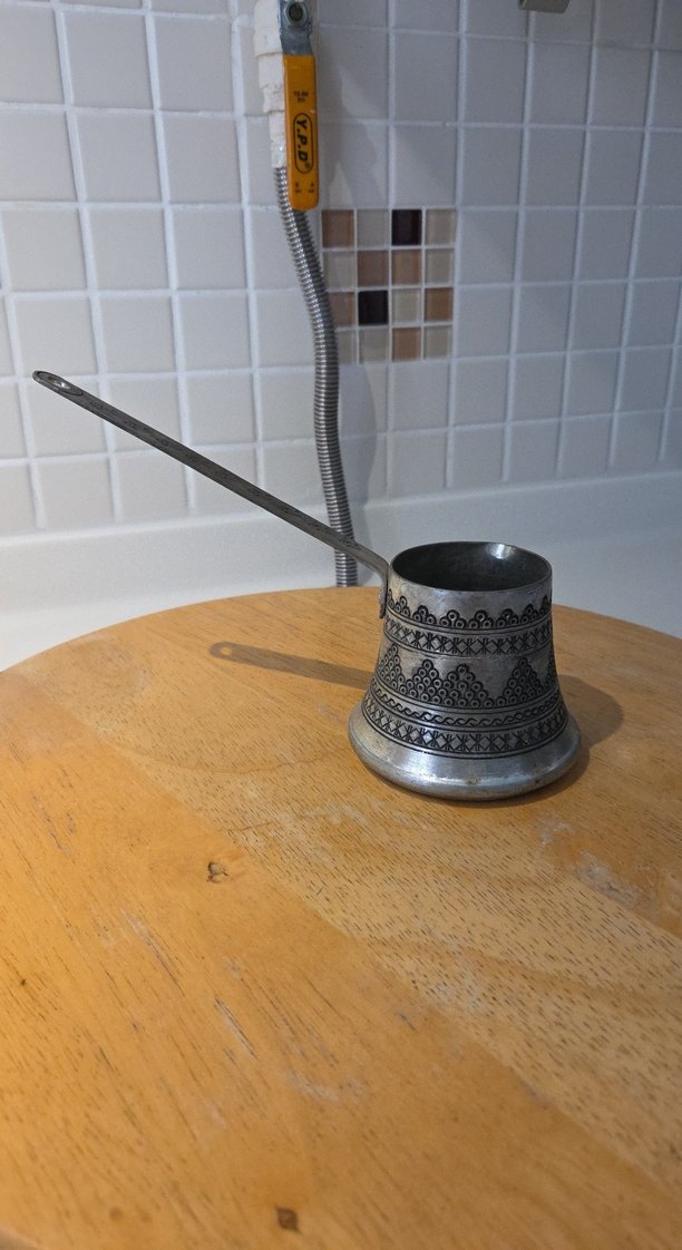 Antika bakır cezve - Görsel 3