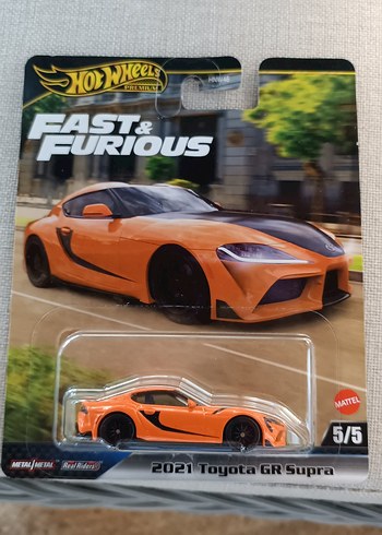 2021 Toyota GR Supra Turuncu Oyuncak Araba