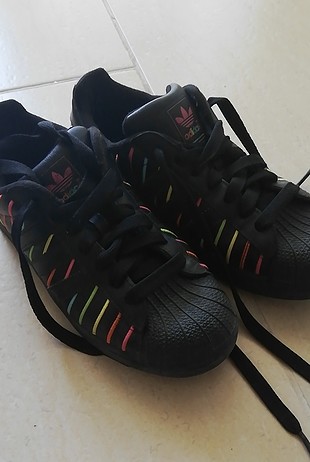 Adidas Spor Ayakkabı Renkli çizgili