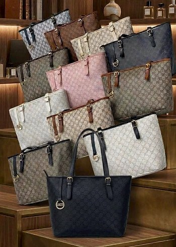 Gucci Sik Ve Pratik Monogramli Buyuk El Cantasi