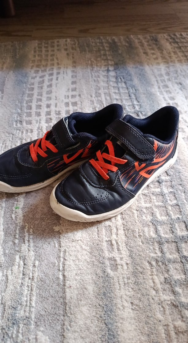 Turuncu Bağcıklı ve Cırt Cırtlı Erkek Çocuk Spor Ayakkabı - Görsel 4