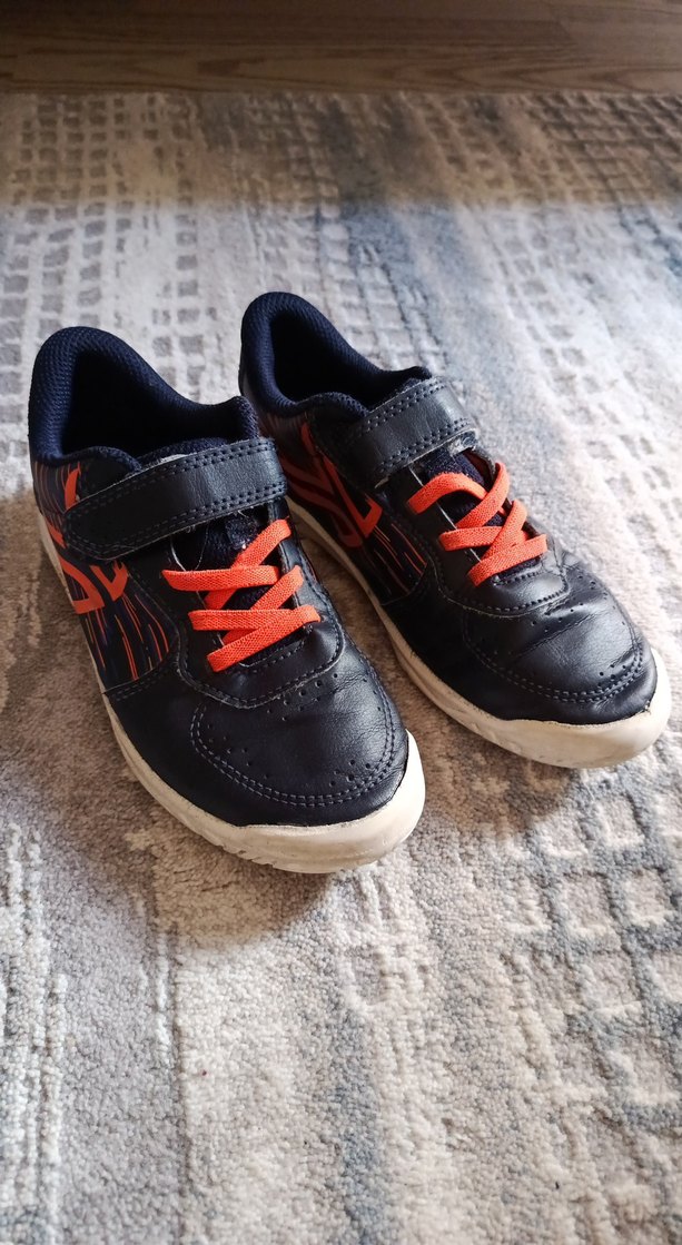 Turuncu Bağcıklı ve Cırt Cırtlı Erkek Çocuk Spor Ayakkabı - Görsel 3