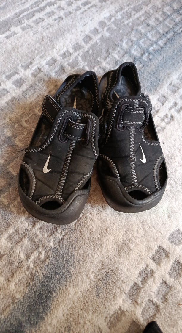 Erkek Çocuk Siyah Cırtlı sandalet - Görsel 4