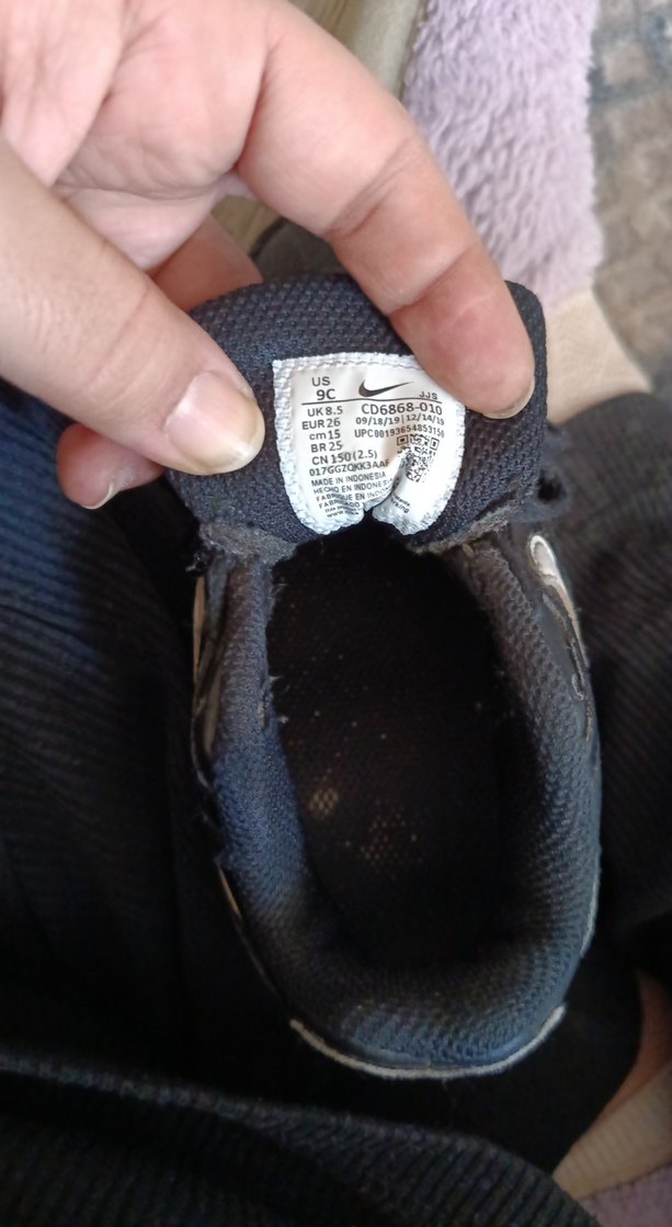 Siyah Erkek Çocuk Spor Ayakkabı Velcro - Görsel 4