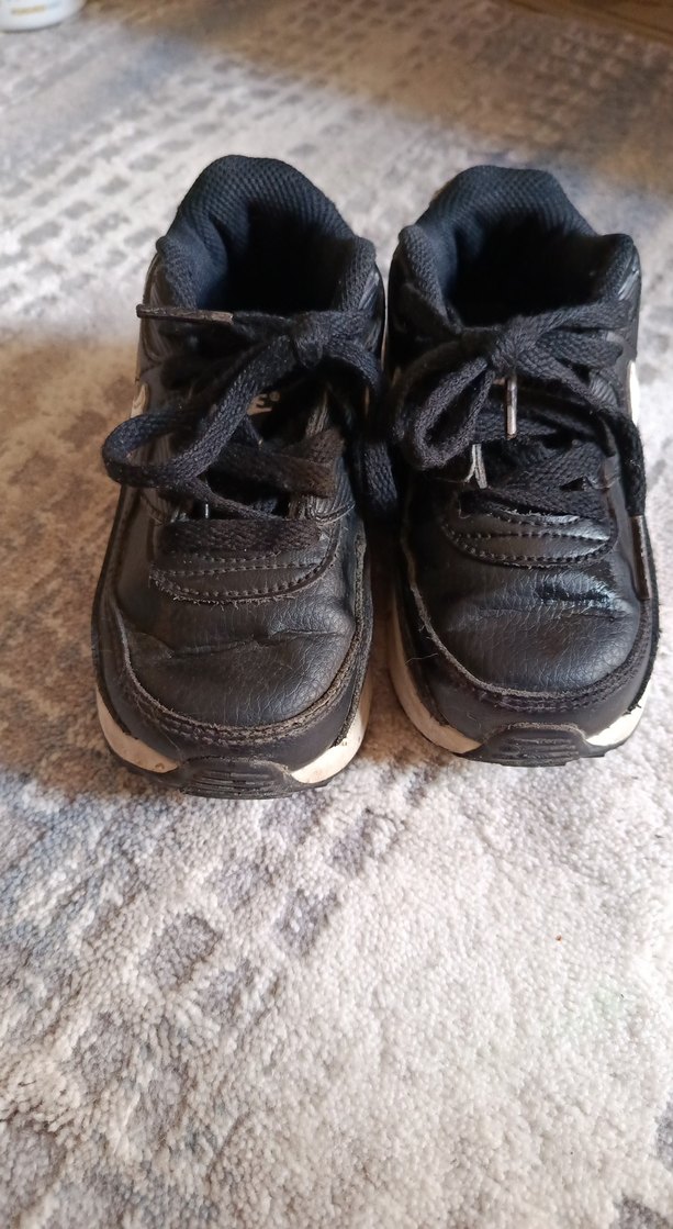 Siyah Erkek Çocuk Spor Ayakkabı Velcro - Görsel 5