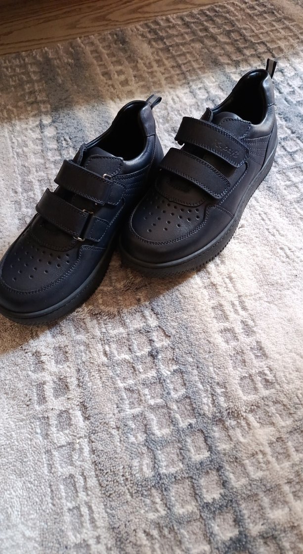 Erkek Çocuk lacivert Cırtlı sıfır Özel Ayakkabı - Görsel 4