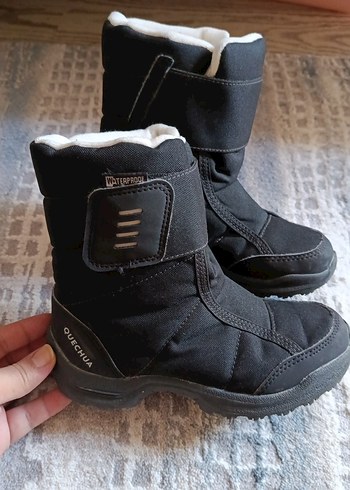 Decathlon Quechua Siyah Su Geçirmez Çocuk Kar Botu - Görsel 2