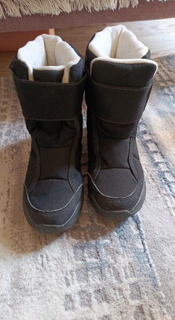 Decathlon Quechua Siyah Su Geçirmez Çocuk Kar Botu - Görsel 4