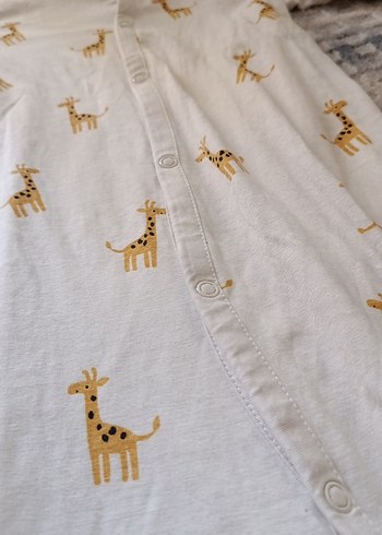 Uzun Kollu Bebek Tulum, Pamuk, çıtıtlı - Görsel 3