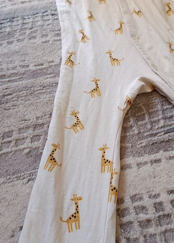 Uzun Kollu Bebek Tulum, Pamuk, çıtıtlı - Görsel 2