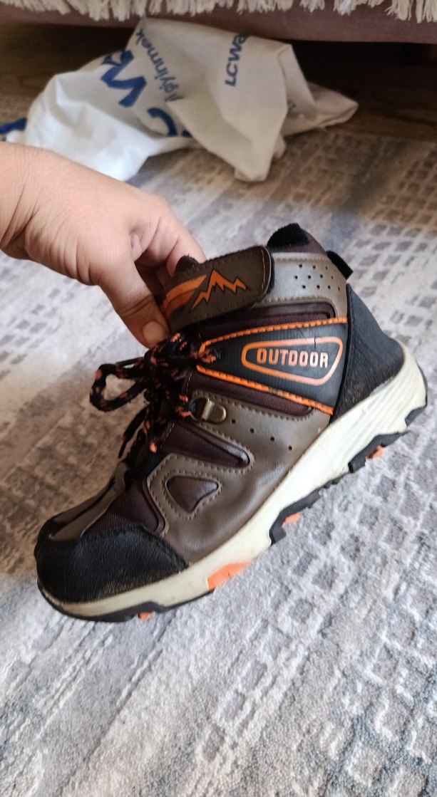 Kahverengi Erkek Çocuk Botları Velcro Bantlı - Görsel 4