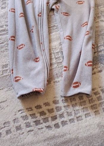 Gri Uzun Kollu Polar Erkek Bebek Tulum - Görsel 5