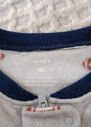 Gri Uzun Kollu Polar Erkek Bebek Tulum - Görsel 3