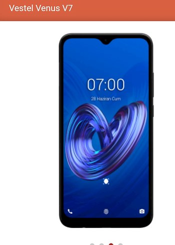 Vestel Venus V7 Koyu Mavi Android Telefon - Görsel 2