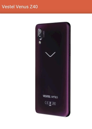 Vestel Venus Z40 Koyu Mor Android Telefon