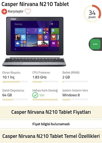 Gri Windows Laptop, 2GB RAM, 1.83 GHz İşlemci - Görsel 2
