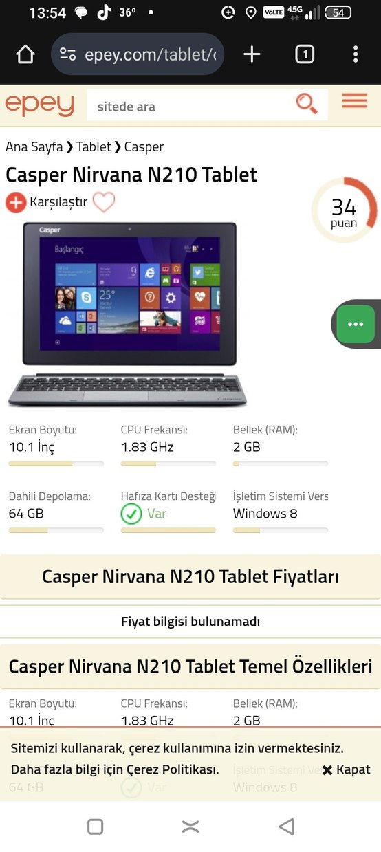 Gri Windows Laptop, 2GB RAM, 1.83 GHz İşlemci - Görsel 2