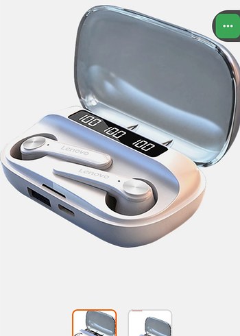 Lenovo Beyaz Kablosuz Kulaklık - Görsel 3