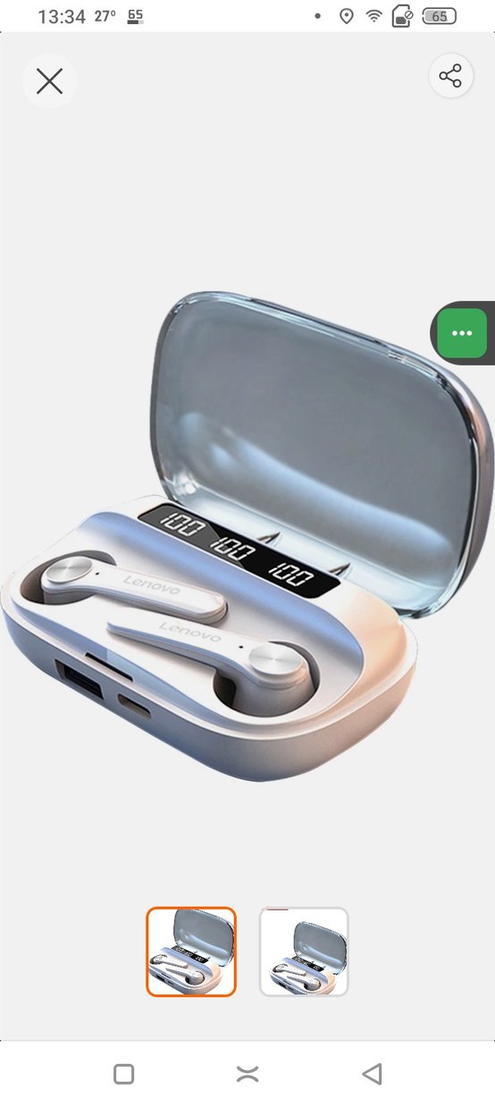 Lenovo Beyaz Kablosuz Kulaklık - Görsel 4