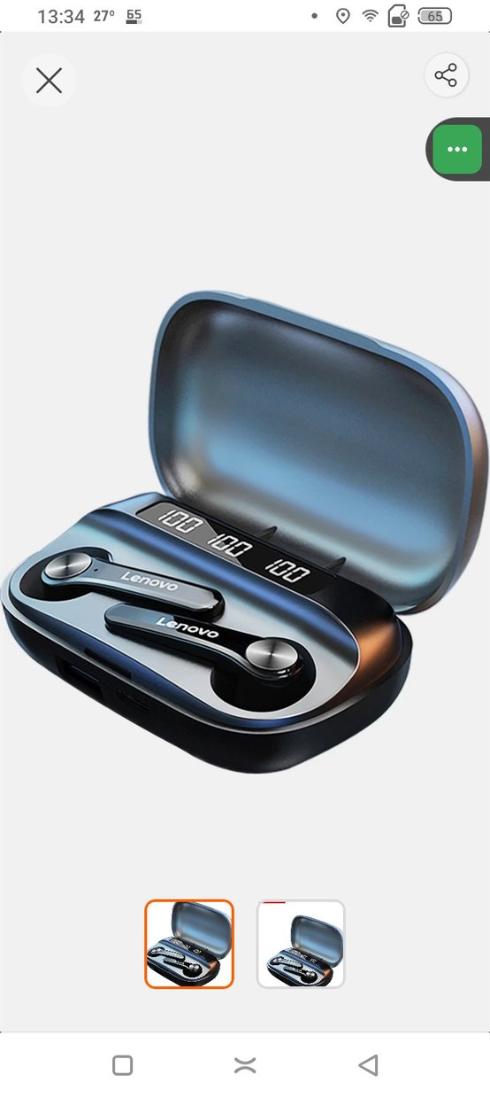 Lenovo Beyaz Kablosuz Kulaklık - Görsel 5