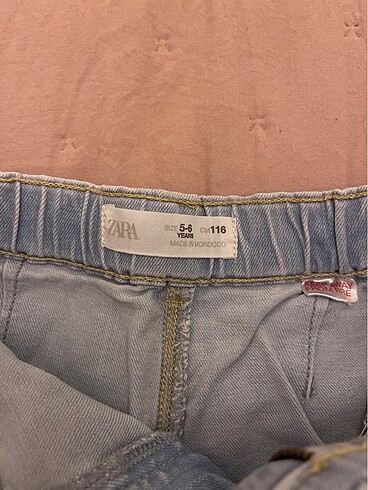 5 Yaş Beden mavi Renk Zara marka kot pantolon