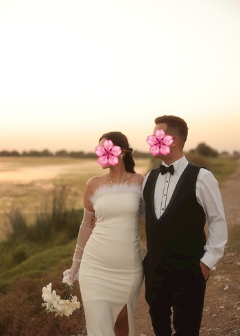 Nikah söz nişan dış çekim elbisesi