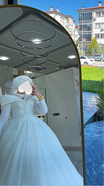 Kiralık Taşlı prenses model gelinlik