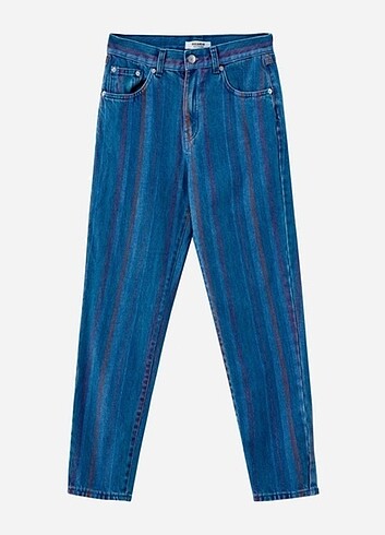 PULL&BEAR Mom Fit Basic Jean  - Görsel 8