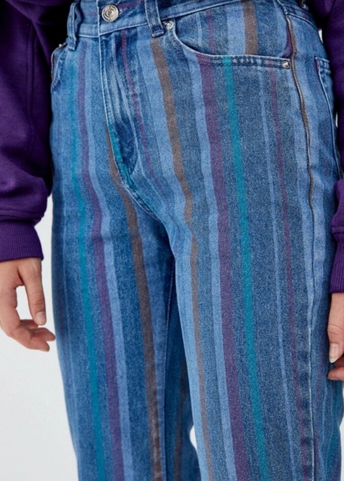 PULL&BEAR Mom Fit Basic Jean  - Görsel 5