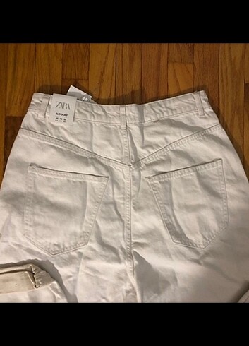 ZARA CROPPED SLOUCHY JEAN BEİGE - Görsel 9