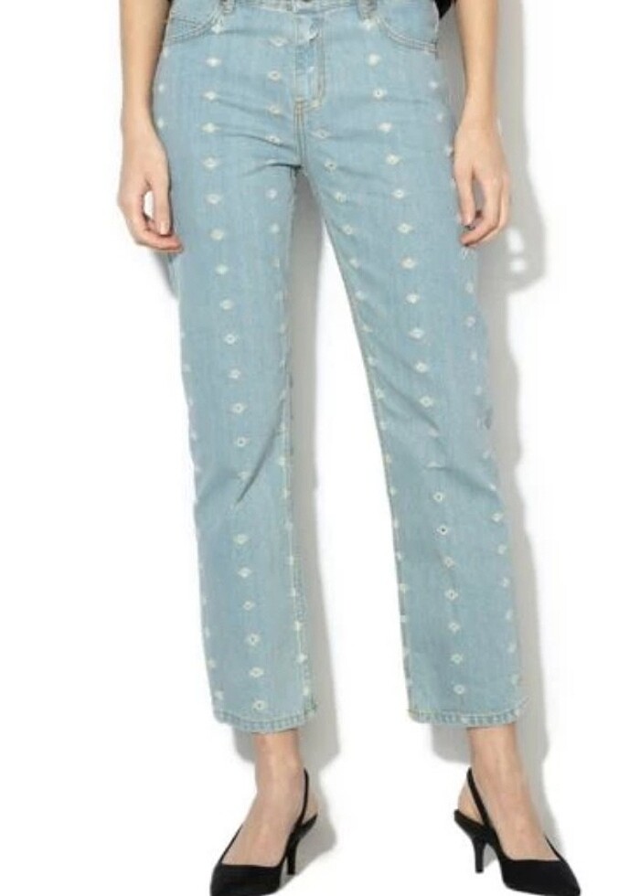 Max&Co Yırtık Delikli Mom Jean - Görsel 2