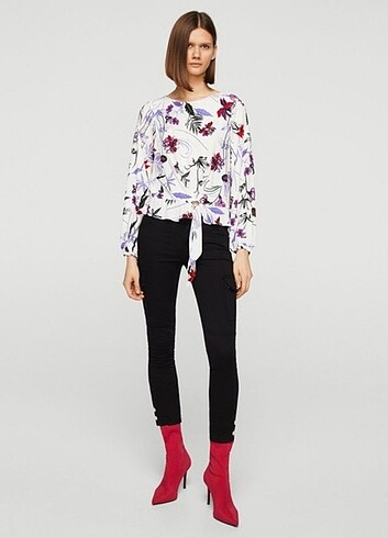 MANGO Pocket Details Kargo Jean  - Görsel 2