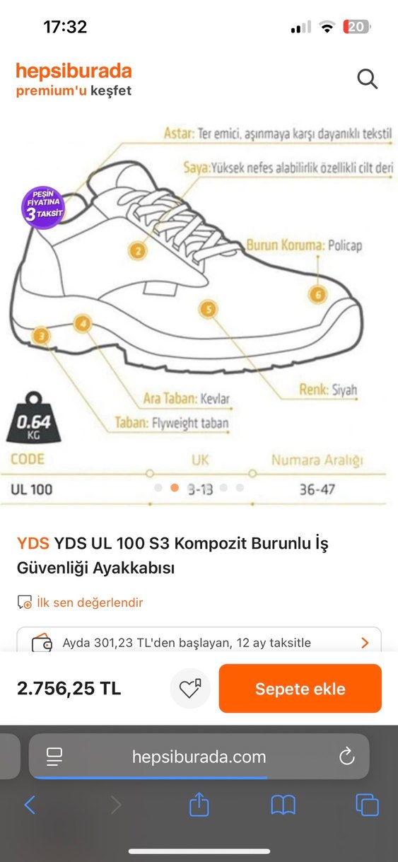 Gripper Erkek İş Ayakkabısı - Görsel 4