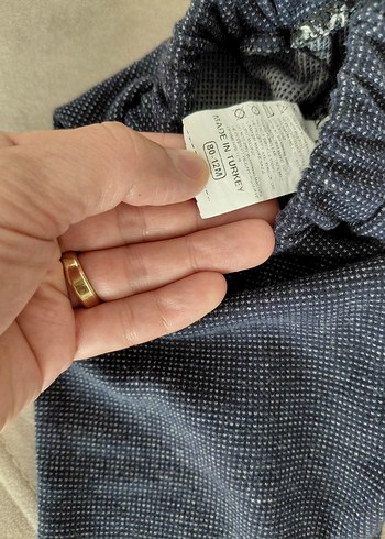 9-12 Ay Beden gri Renk Lacivert örgü pantolon