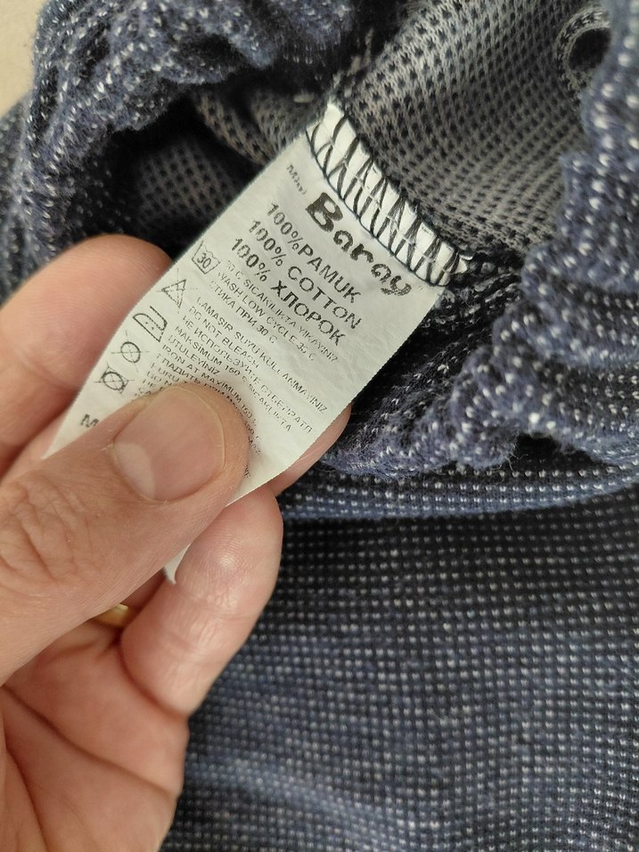 Lacivert örgü pantolon - Görsel 2