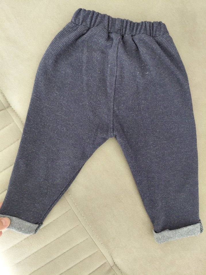 Lacivert örgü pantolon - Görsel 3