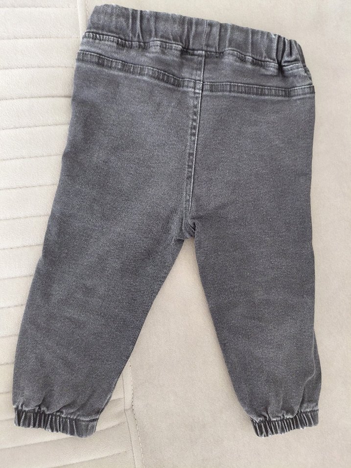 Gri Erkek Çocuk Denim Jogger Pantolon - Görsel 3